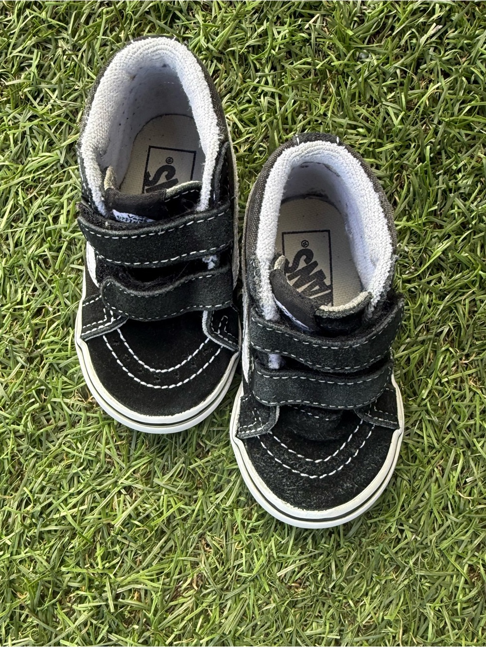 Vans Off The Wall Black Skateboard  Shoes  Sz(5) toddler